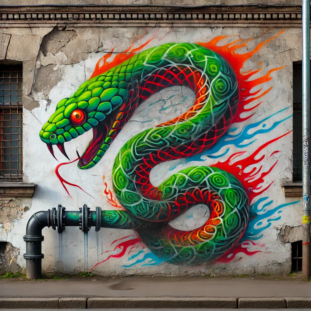 DALL·E 2024-11-23 23.31.06 - A graffiti mural on a wall that creatively incorporates a real wa...png