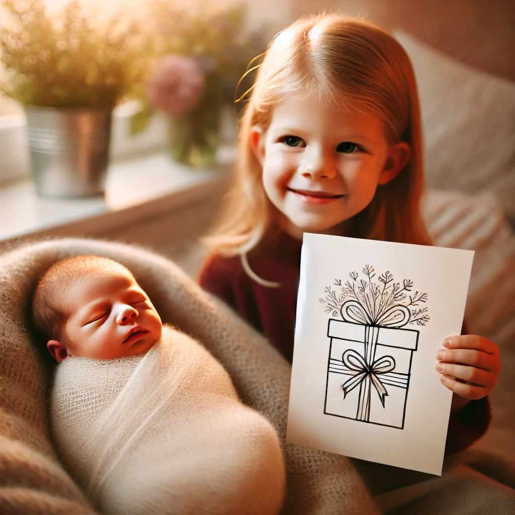 DALL·E 2024-12-07 23.10.48 - A newborn baby girl wrapped in a soft, delicate swaddle, sleeping...png