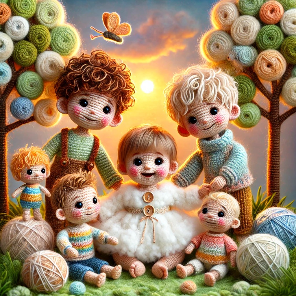 DALL·E 2024-12-16 21.50.44 - A cozy family scene made entirely out of yarn and wool, where all...jpg