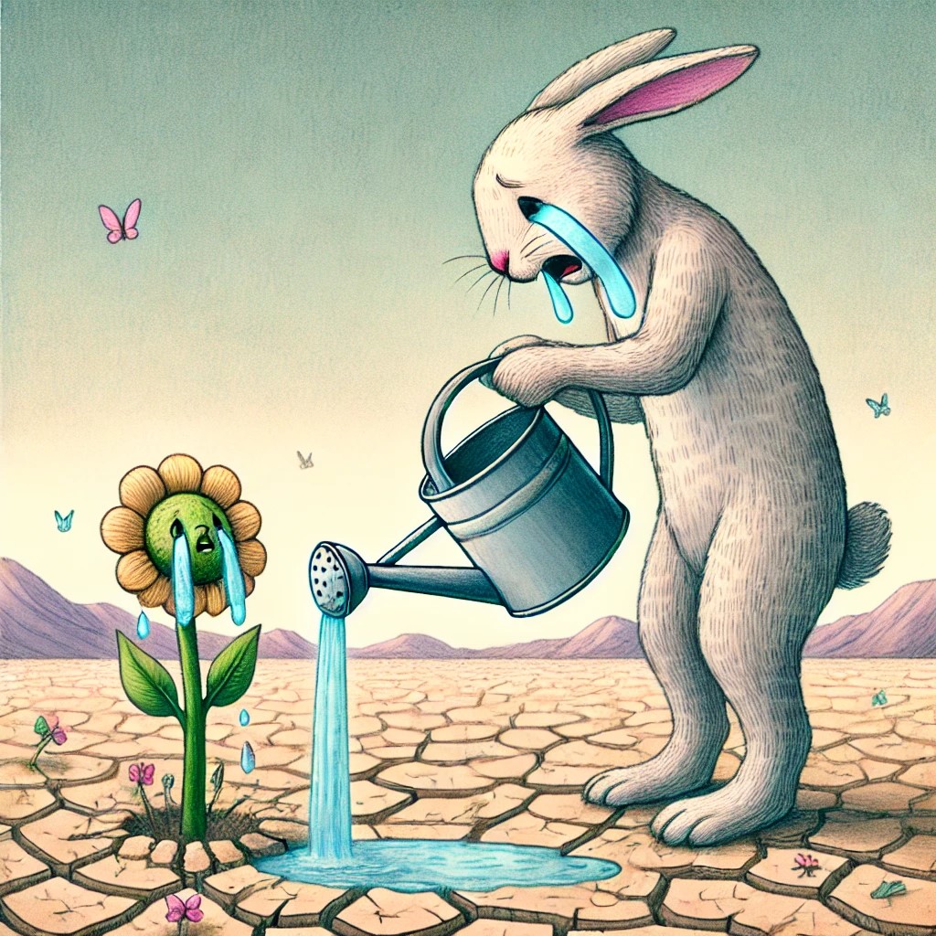 DALL·E 2024-12-19 19.42.17 - A touching anthropomorphic illustration_ a taller rabbit standing...jpg