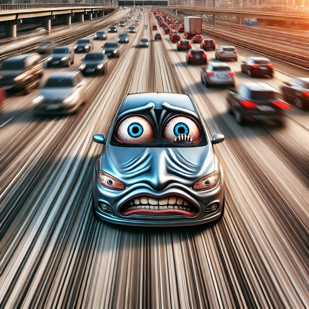 DALL·E 2025-01-15 02.23.04 - A surreal illustration of a car with human-like facial features, ...jpg