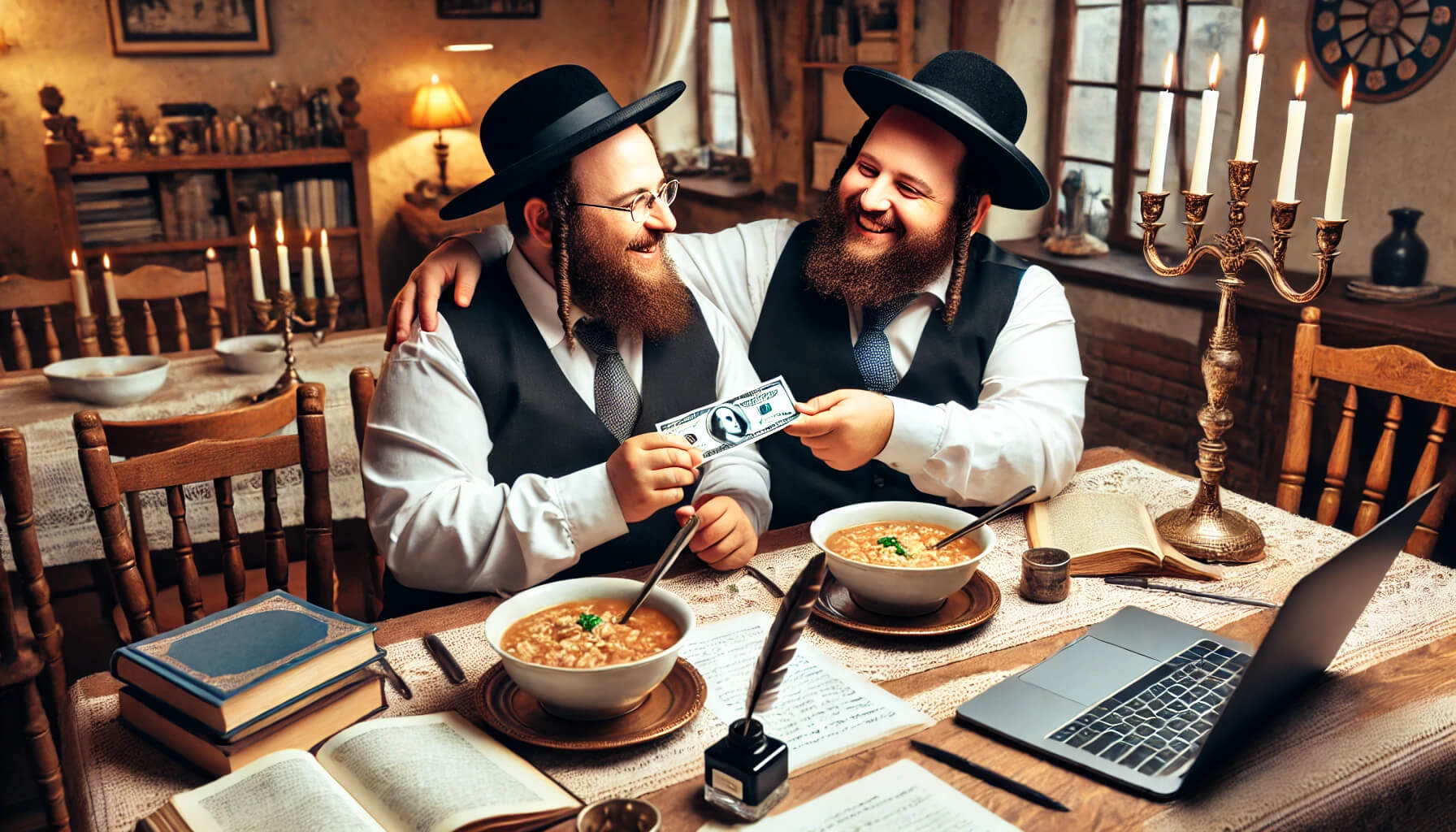 DALL·E 2025-01-21 22.37.27 - Two overweight Orthodox Jewish men in traditional attire sitting ...jpg