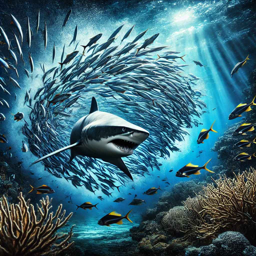 DALL·E 2025-01-25 22.00.17 - A dramatic and wild underwater scene showing the intense chase of...jpg