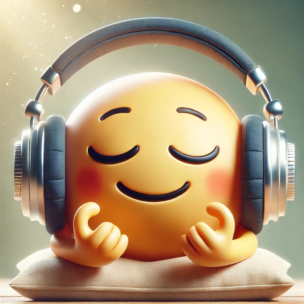 DALL·E 2025-01-31 01.10.41 - A relaxed and happy emoji listening to music with large over-ear ...jpg