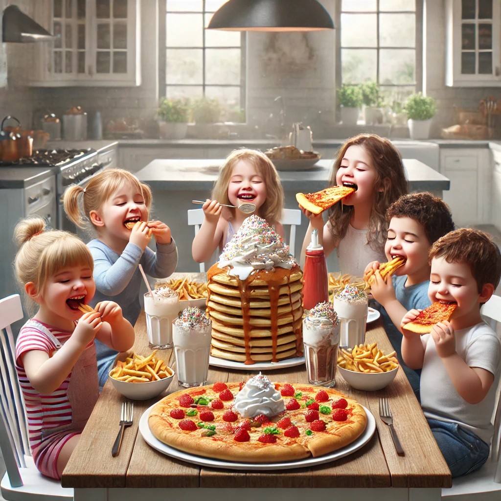 DALL·E 2025-02-09 16.00.36 - A realistic, modern kitchen with a slightly messy dining table wh...jpg