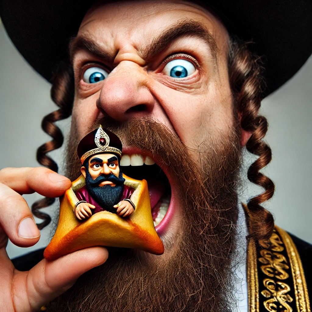 DALL·E 2025-02-27 01.33.02 - A Hasidic Jewish man with a beard and traditional attire is takin...jpg