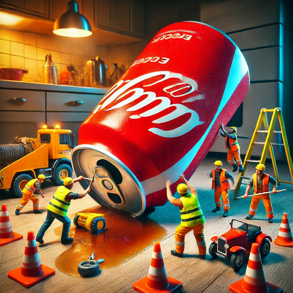 DALL·E 2025-02-27 20.44.29 - A surreal and hilarious scene of a tiny construction worker in a ...png