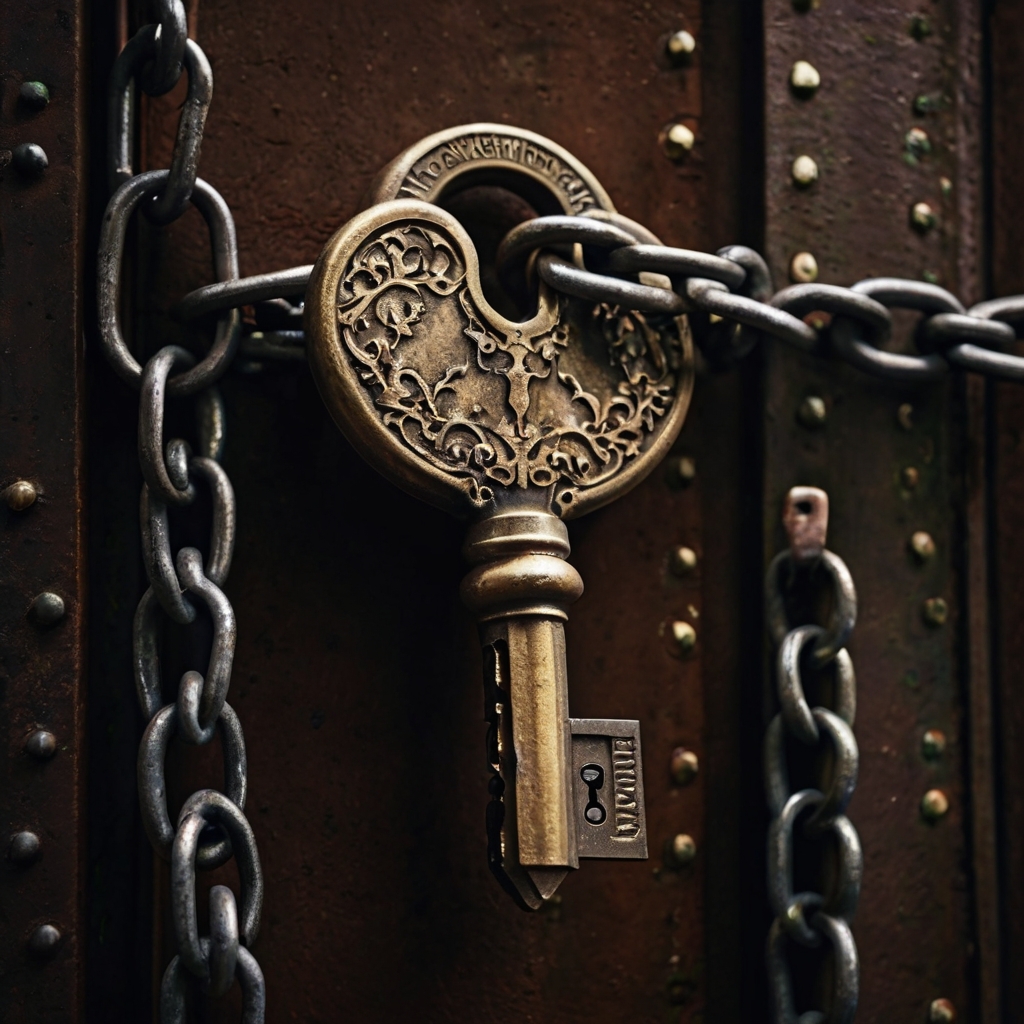 Default_A_large_key_with_a_chain_around_it_and_it_is_locked_in_0.jpg