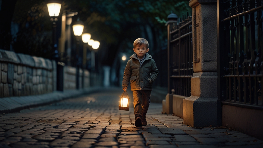 Default_A_retrostyle_photo_of_a_6yearold_boy_walking_on_a_dark_1.jpg