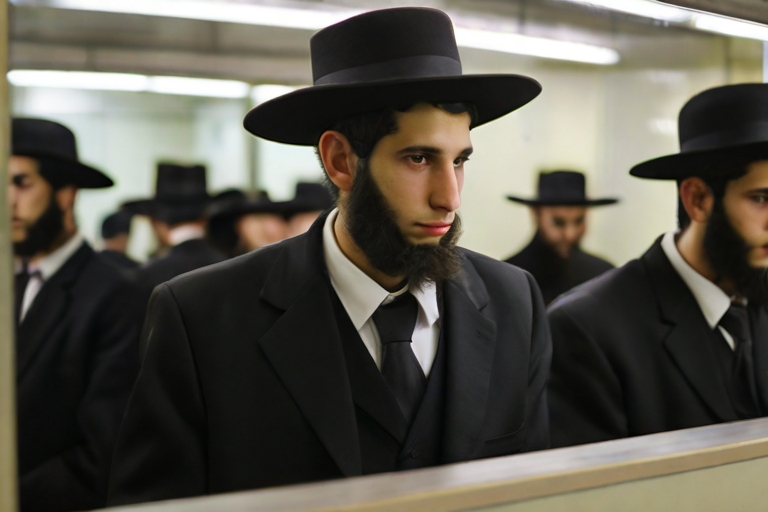 Default_An_ultraOrthodox_person_looks_in_the_mirror_1.jpg