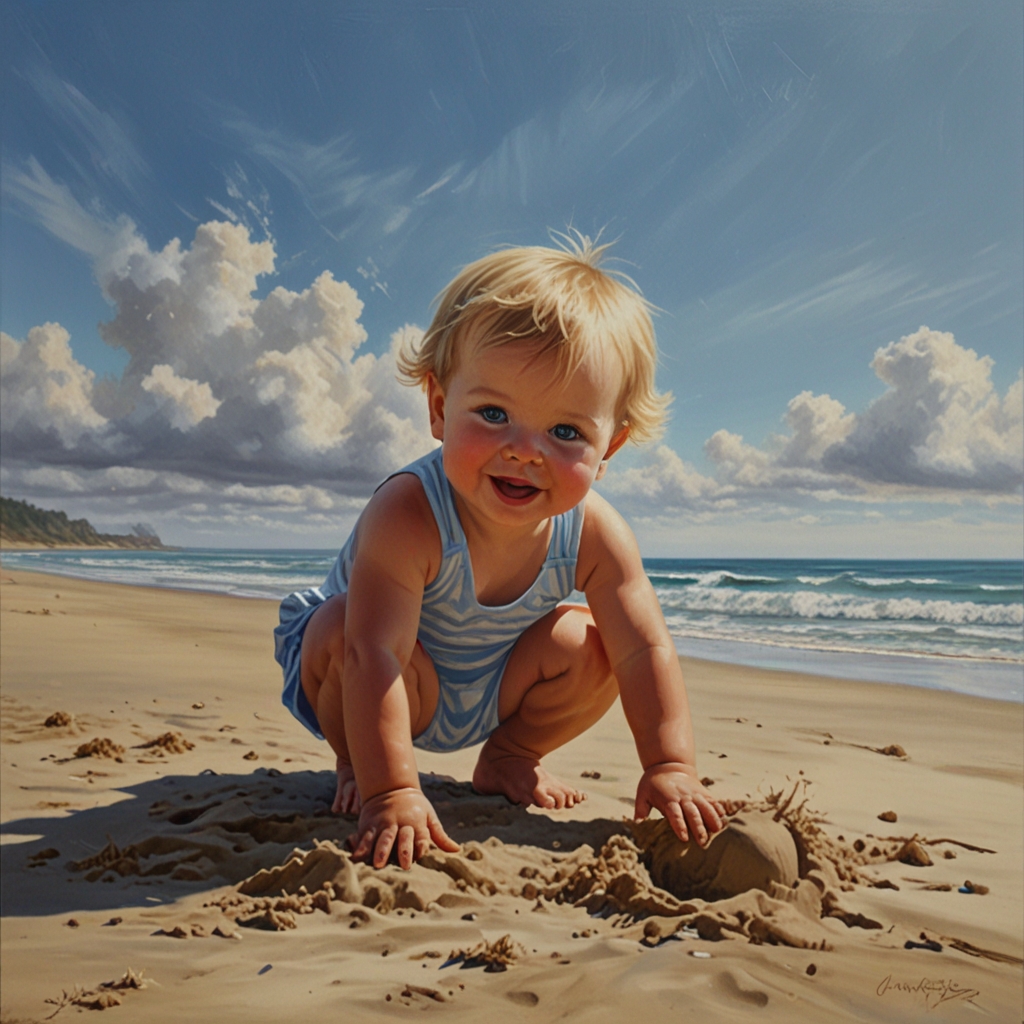 Default_Oil_painting_Baby_playing_in_the_sand_at_the_beach_2.jpg