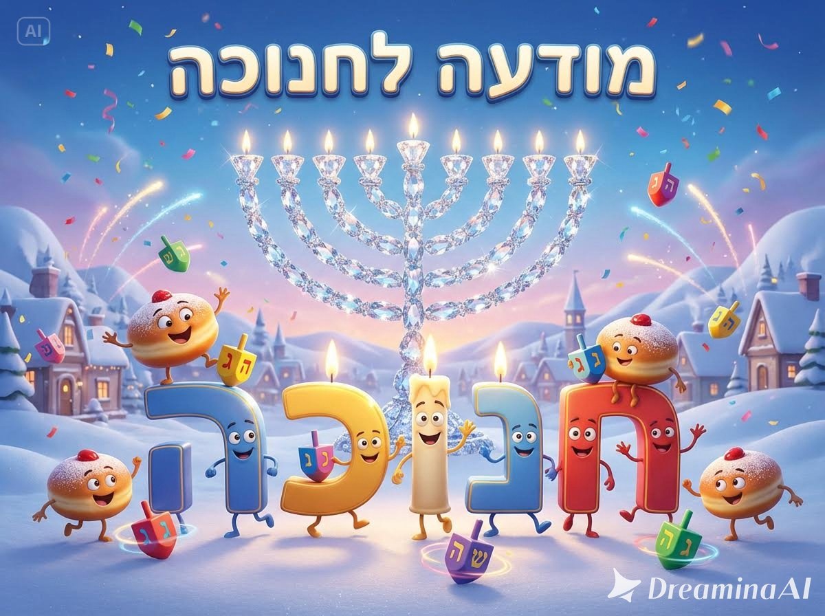 dreamina-2025-11-21-1054-מודעה לחנונוכה  המילה חנוכה מורכבת מנירו....jpeg