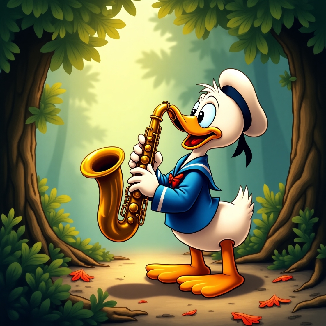 Flux_Dev_Donald_Duck_playing_a_shiny_golden_saxophone_surround_0.jpeg