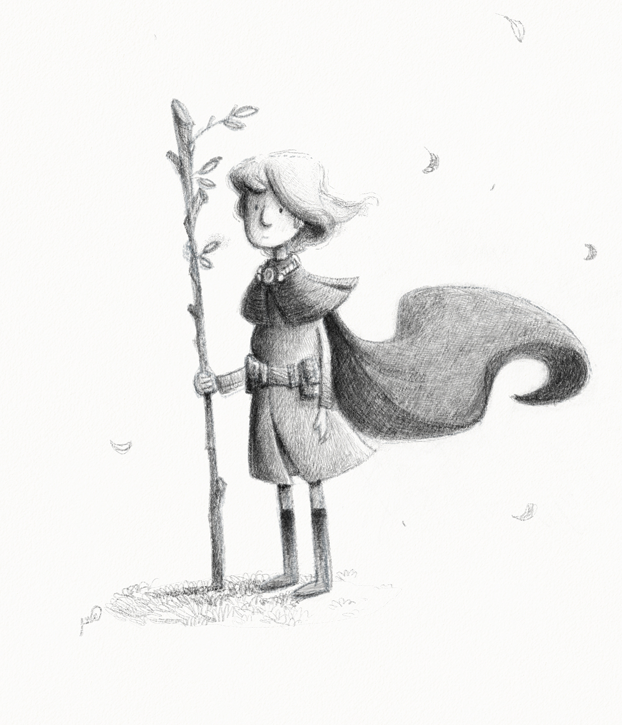 Fruit Tree on the Hill - bw.jpg