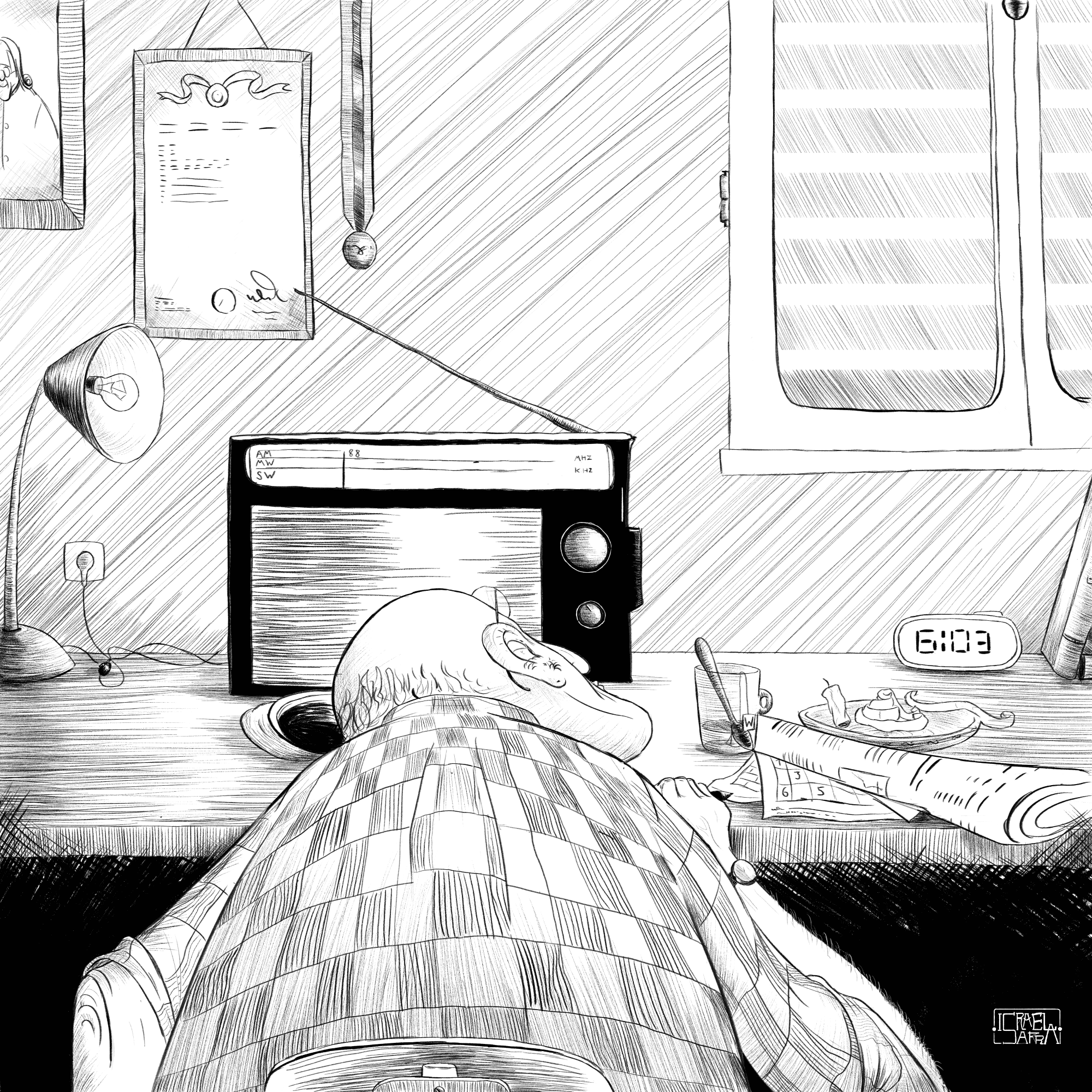 inktober 4- radio- low.png