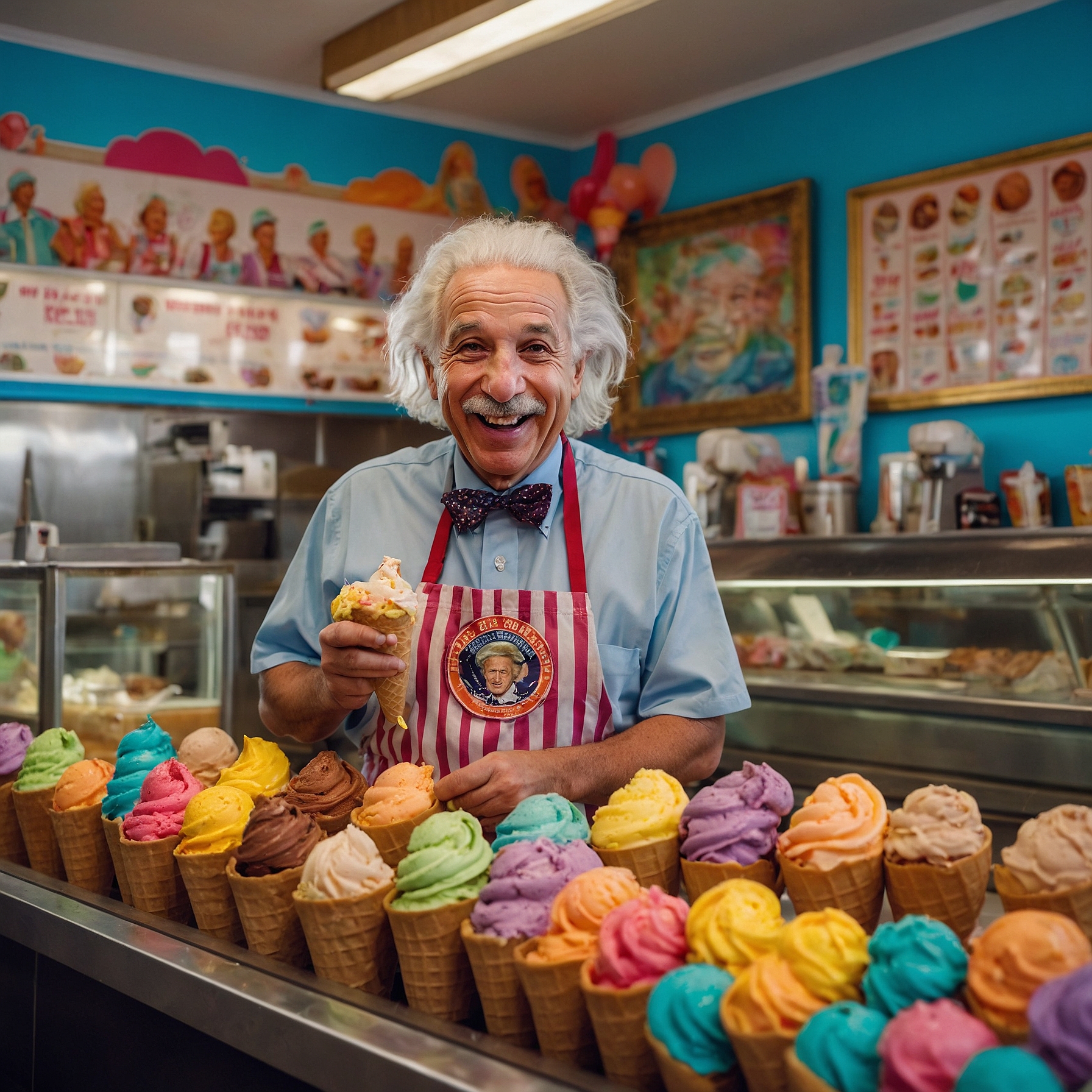 Leonardo_Kino_XL_Albert_Einstein_working_happily_at_an_America_1.jpg