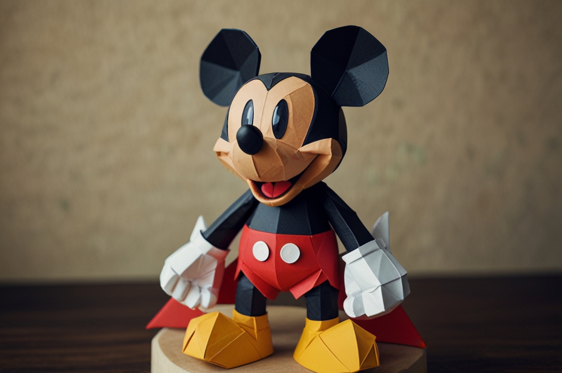 Leonardo_Lightning_XL_Mickey_Mouse_in_origami_style_0.jpg