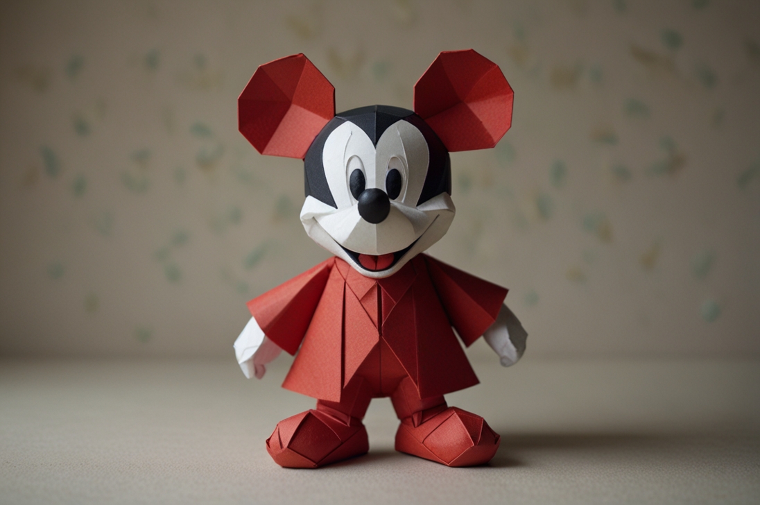Leonardo_Lightning_XL_Mickey_Mouse_in_origami_style_1.jpg