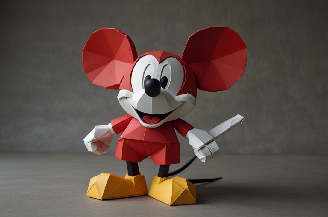 Leonardo_Lightning_XL_Mickey_Mouse_in_origami_style_3.jpg