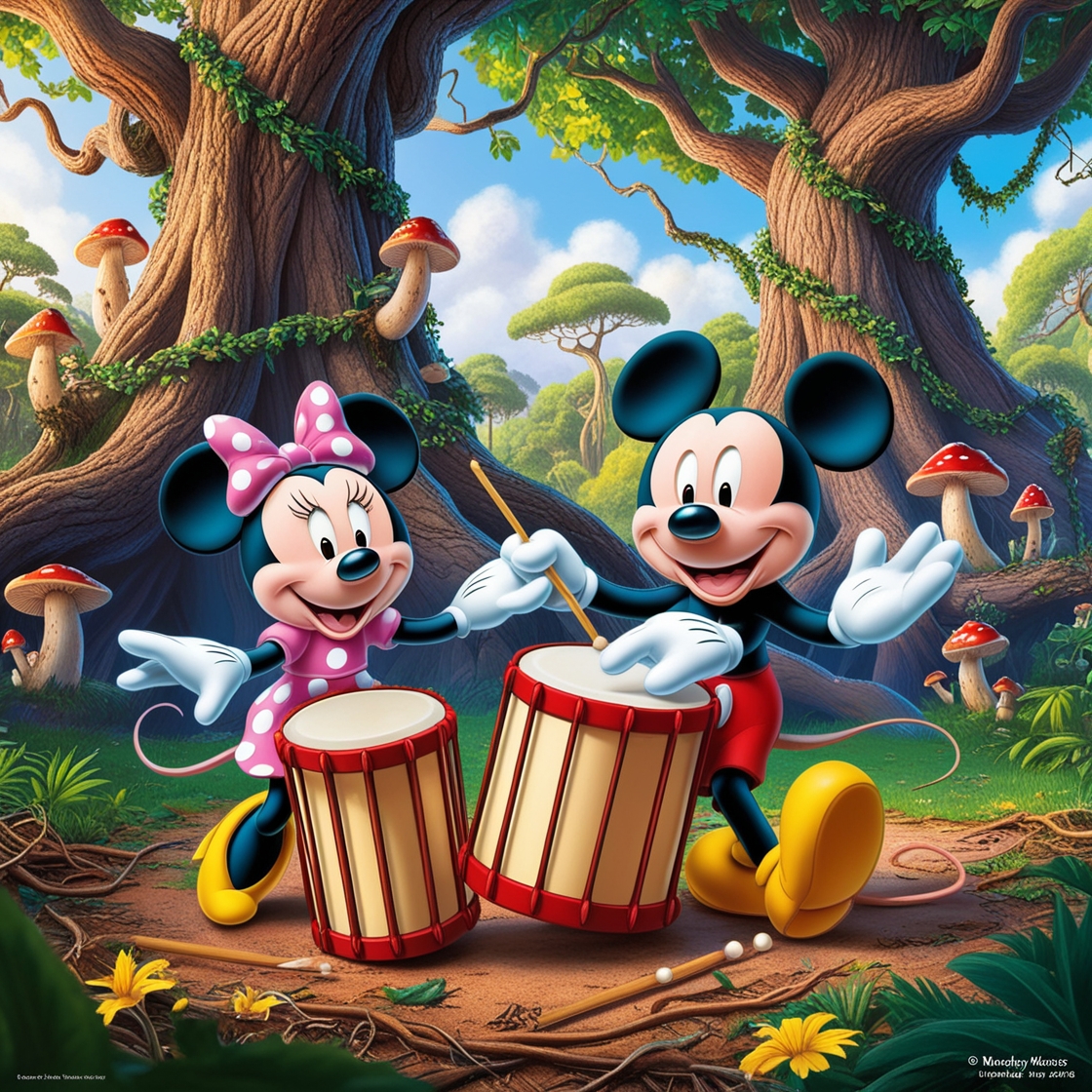 Leonardo_Phoenix_09_Mini_Mouse_and_Mickey_Mouse_joyfully_play_0.jpg