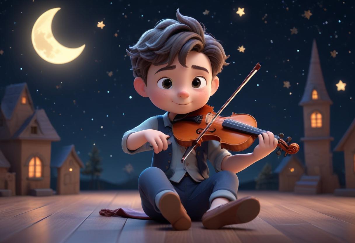 pikaso_texttoimage_adorable-cartoon-style-A-boy-plays-the-violin-at-n.jpeg