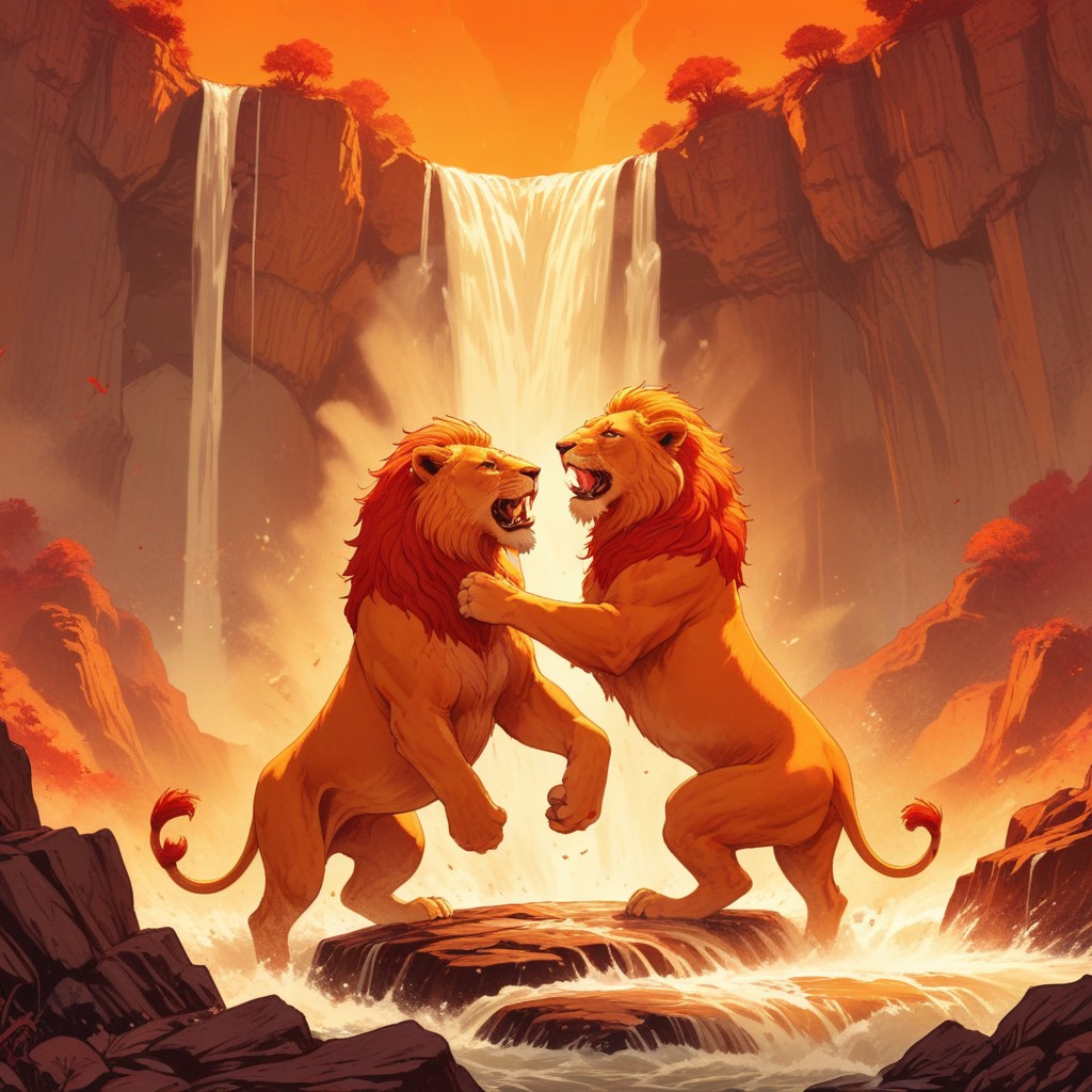 pikaso_texttoimage_Comic-style-Two-lions-fighting-in-the-background-o (2).jpeg