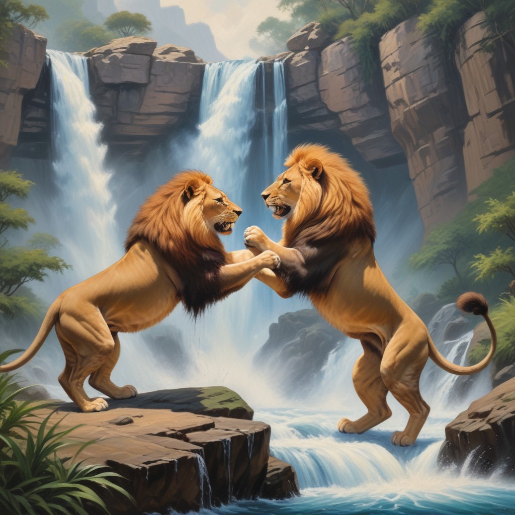 pikaso_texttoimage_Oil-painting-Two-lions-fighting-in-the-background-.jpeg