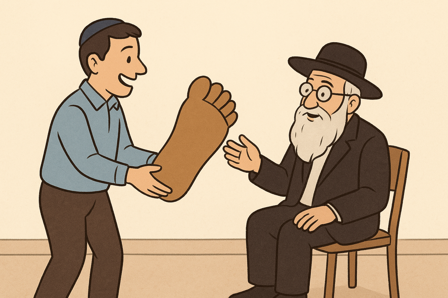 Presenting the Giant Foot to the Rabbi.png