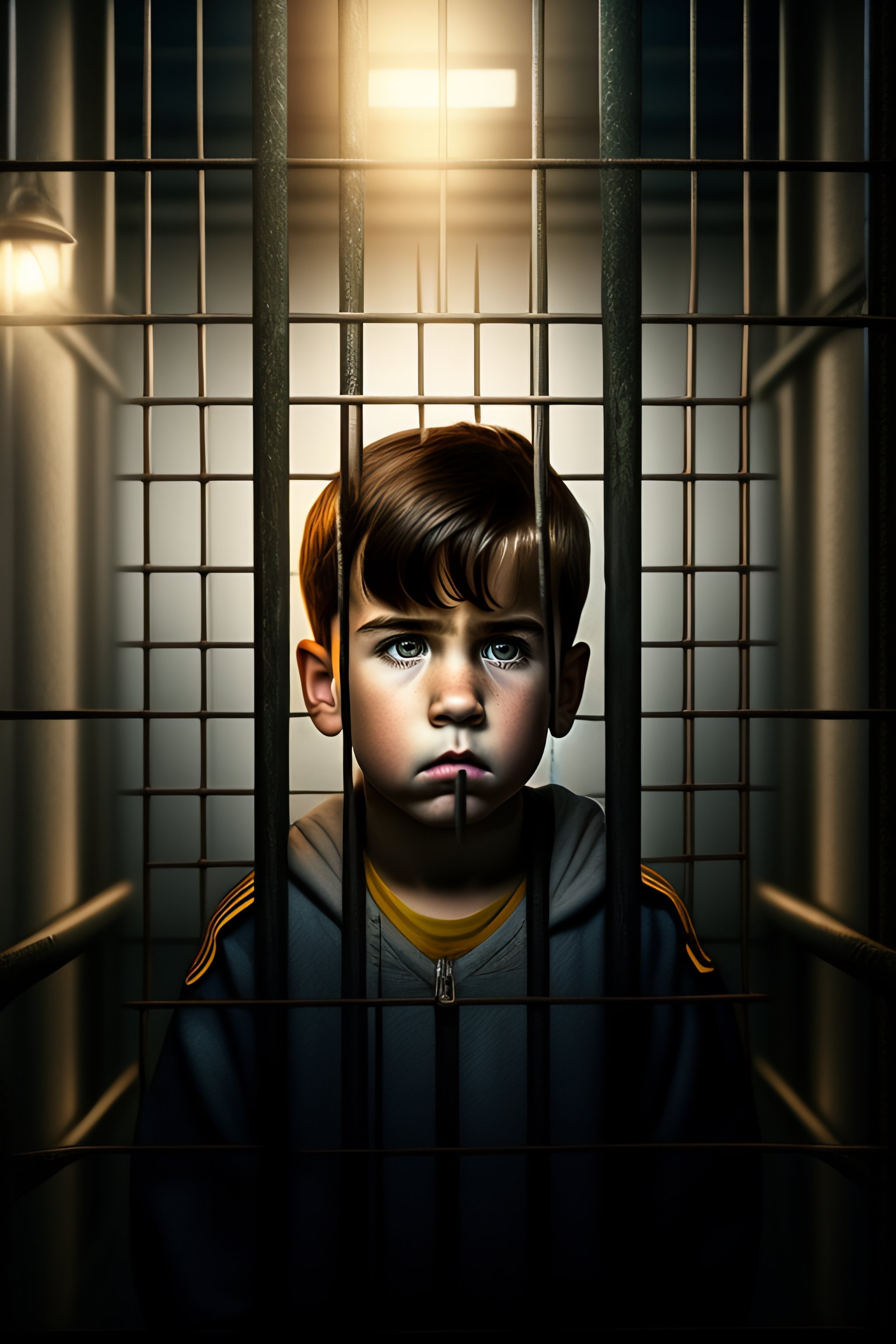 Sad little boy behind bars in prison (3).jpg