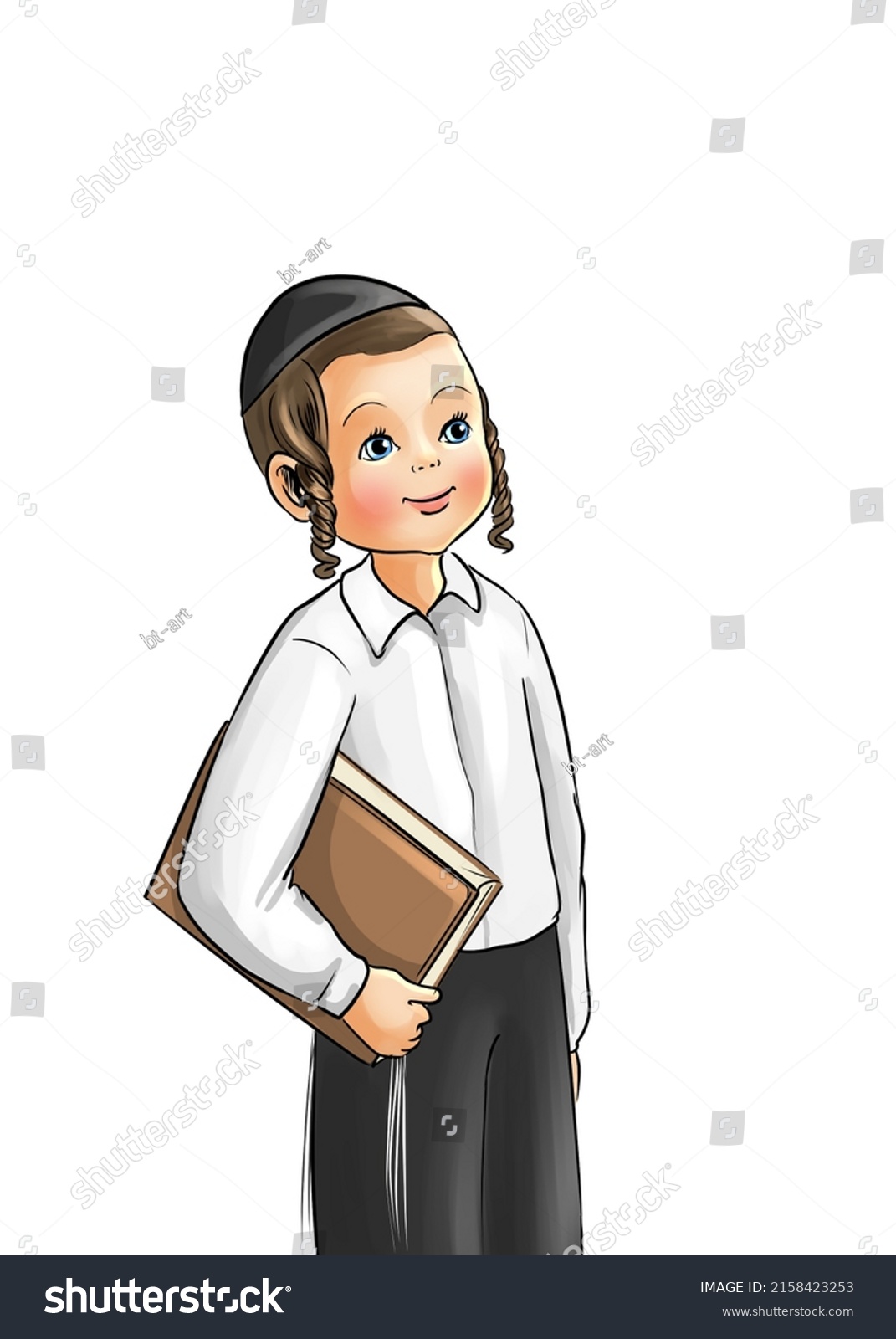 stock-photo-a-drawing-of-a-sweet-hasidic-haredi-boy-with-a-book-in-his-hand-2158423253.jpg