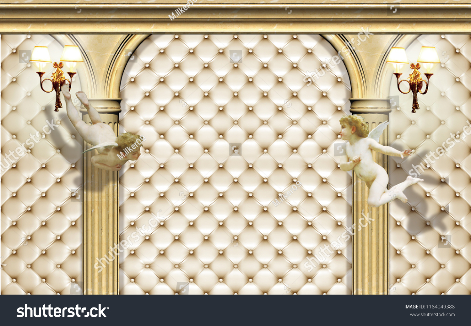 stock-photo--d-wallpaper-design-with-capitone-columns-and-angels-for-photomural-1184049388.jpg