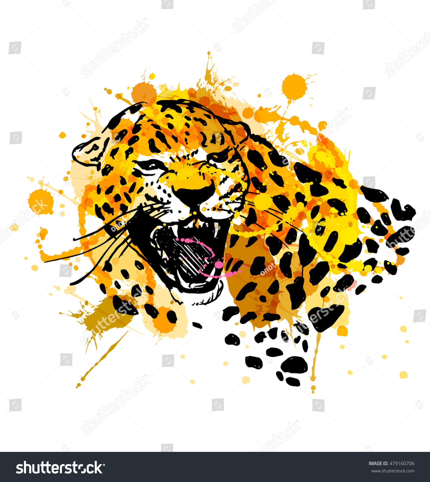 stock-vector-colored-hand-sketch-head-roaring-jaguar-vector-illustration-479160706.jpg
