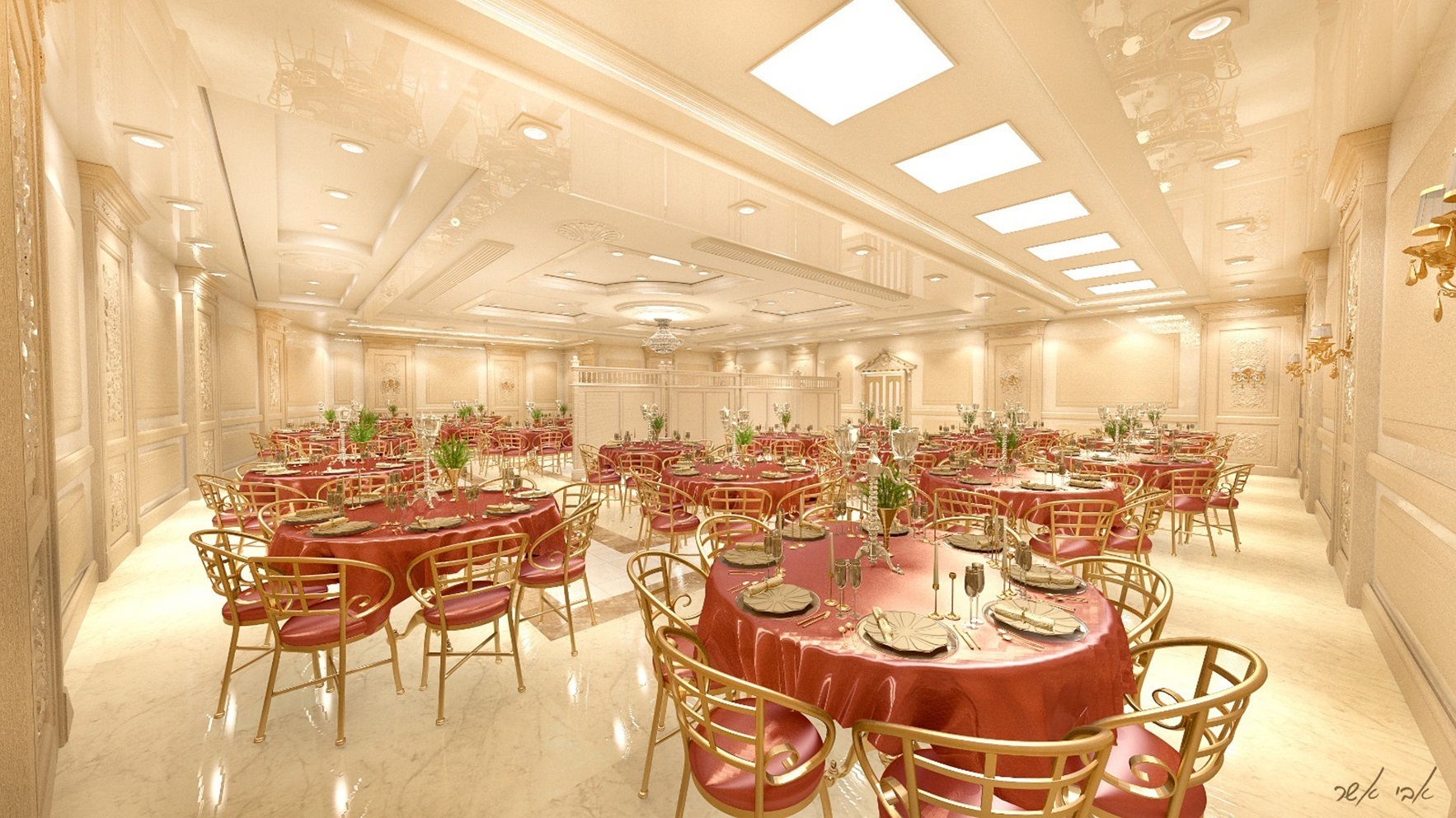 אבי אשר, הדמיה אולם