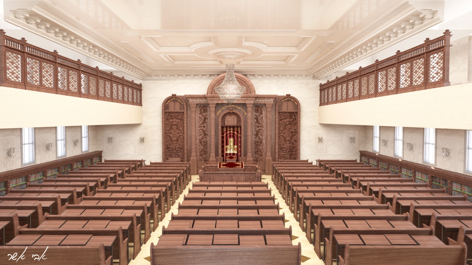 אבי אשר, הדמיה בית כנסת, חניכי הישיבות