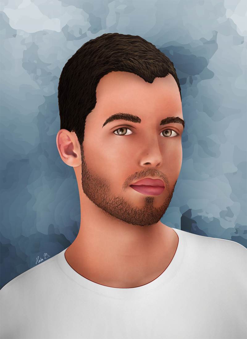 איור אילוסטרייטור - דיוקן