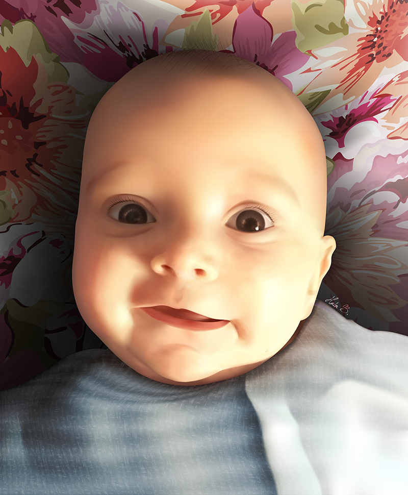 איור אילוסטרייטור - תמר הקטנה