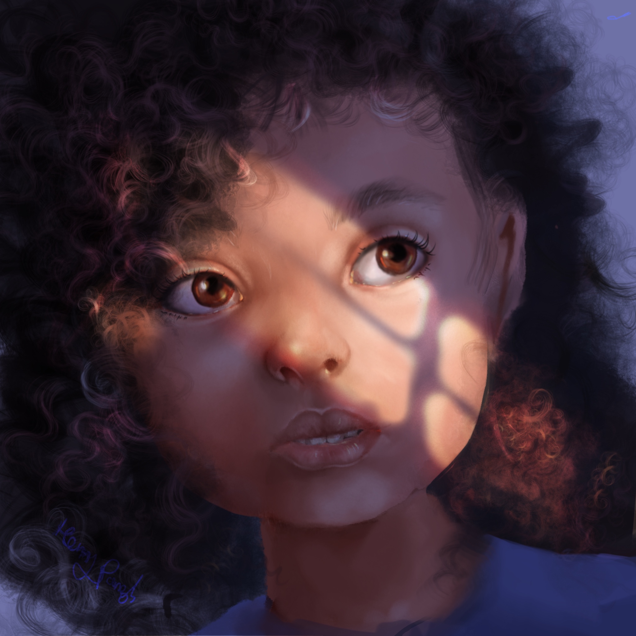 איור דיוקן עם אווירה- הני פנט