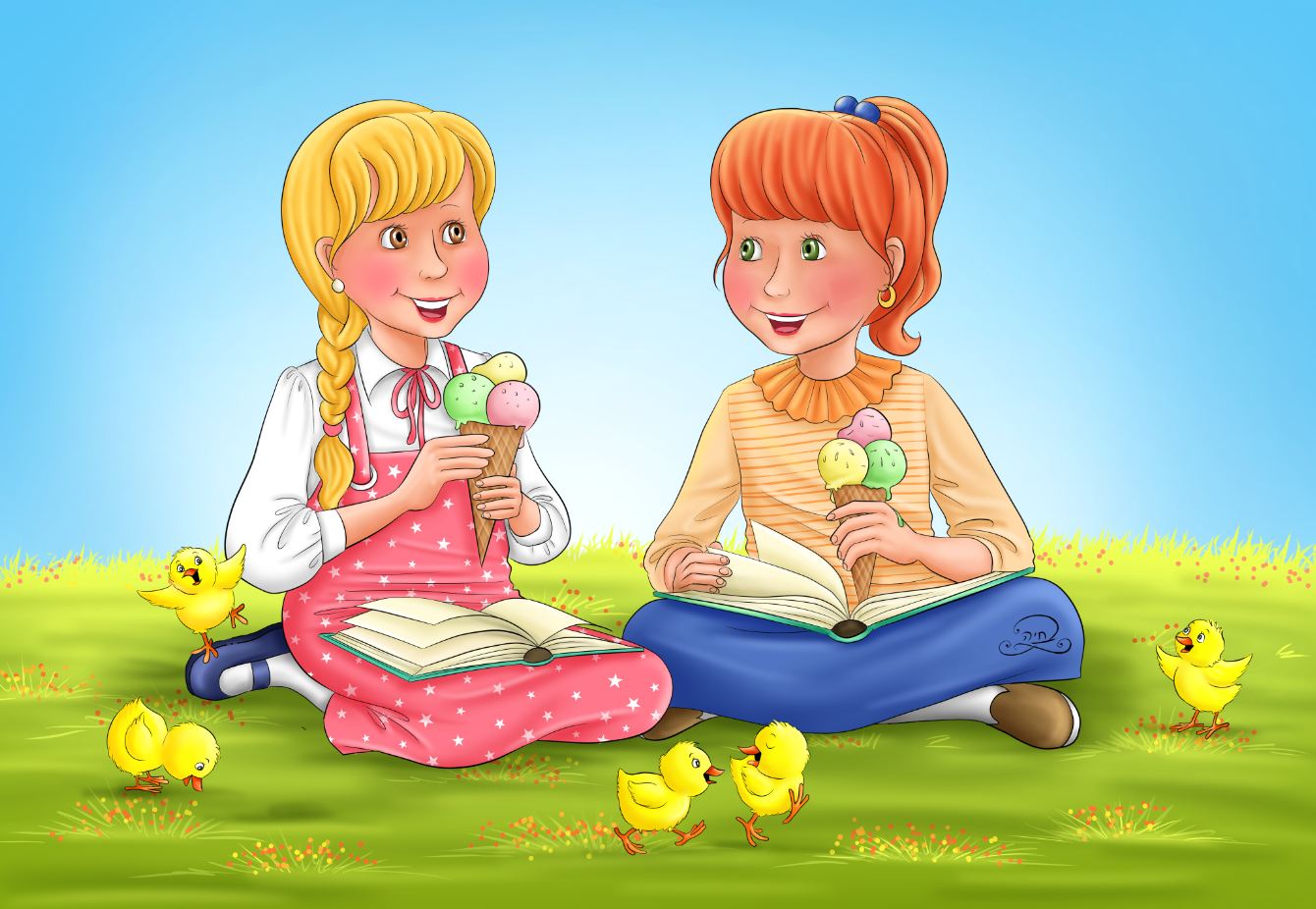 איור לפעילות קיץ של ארגון צבאות השם - חב"ד