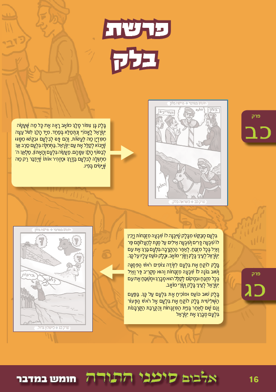 אלבום מדבקות "סימני התורה" על חומש במדבר