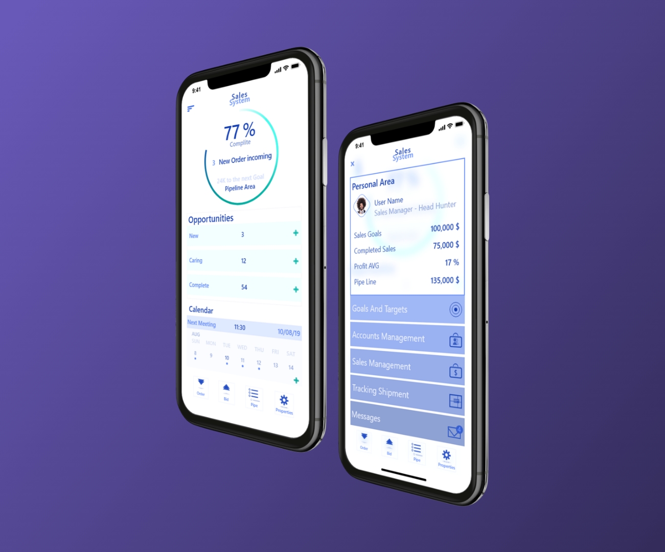 אפלקציית CRM Sales