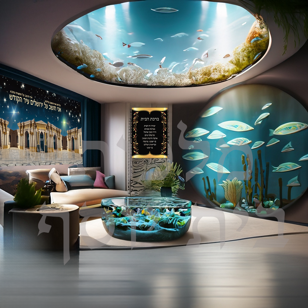 אקוריום עם ברכת הבית