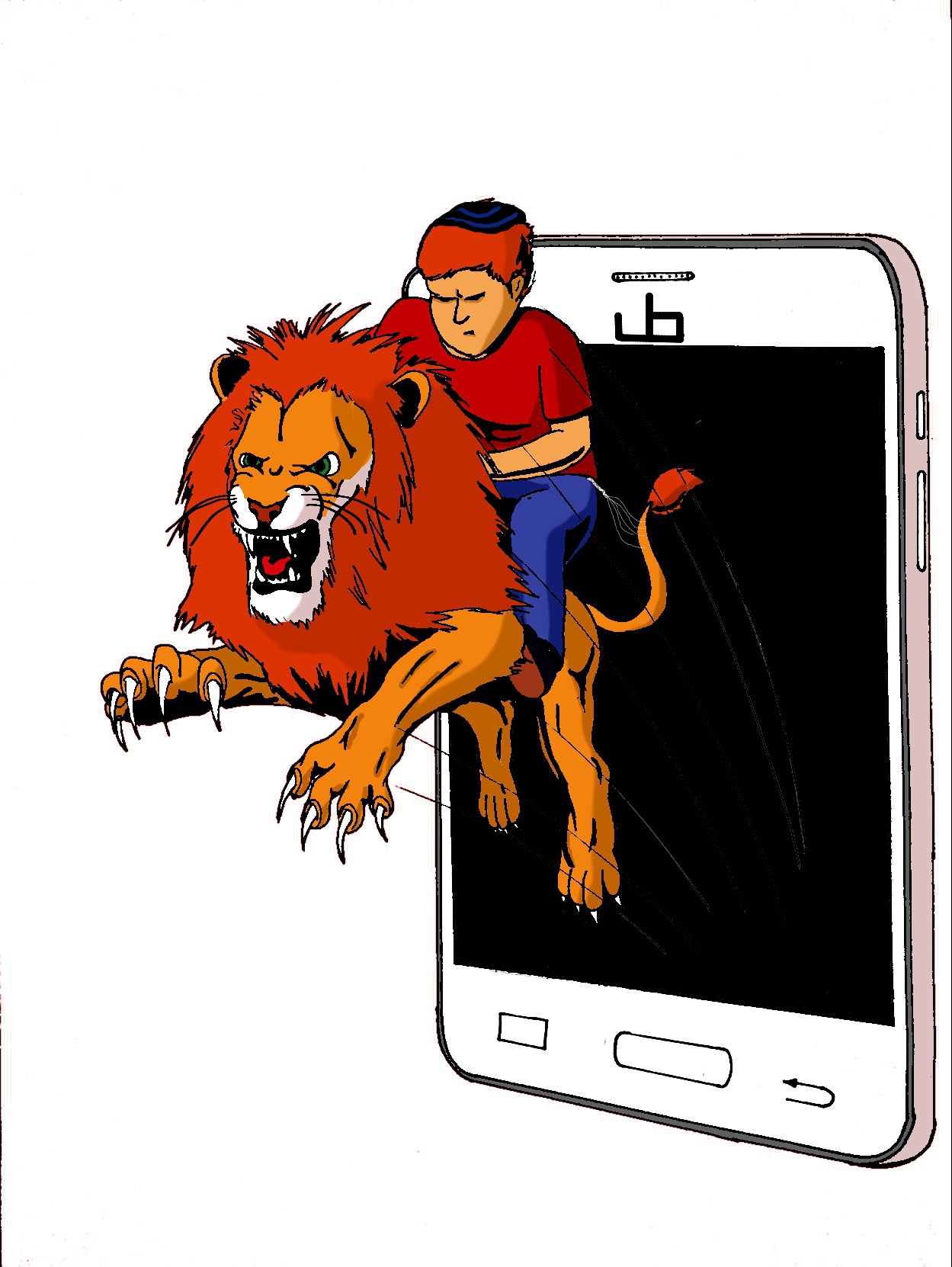 אריה קופץ מפלאפון