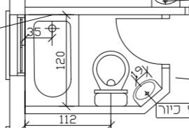 ביחידת 18 מ"ר- שרטוט