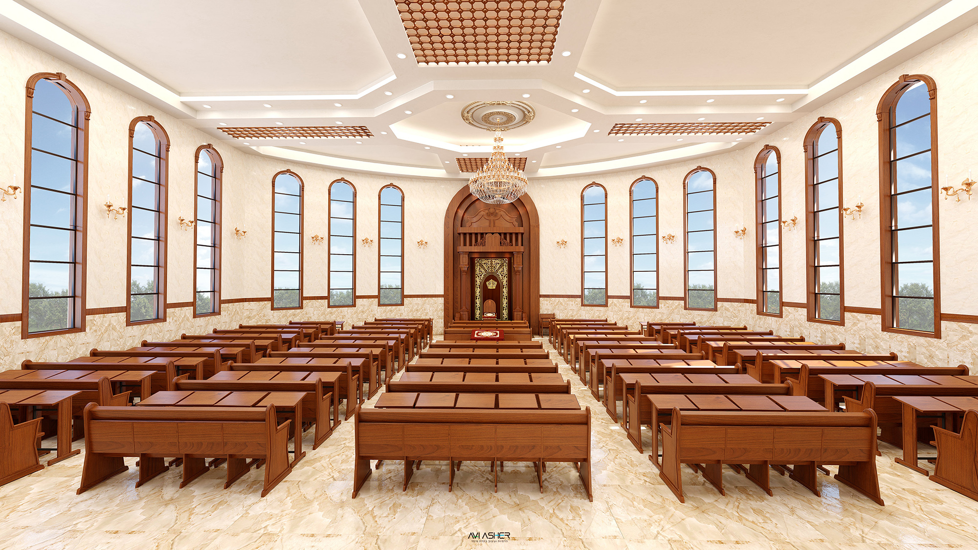 בית המדרש סלבודקה מזרח ארון קודש