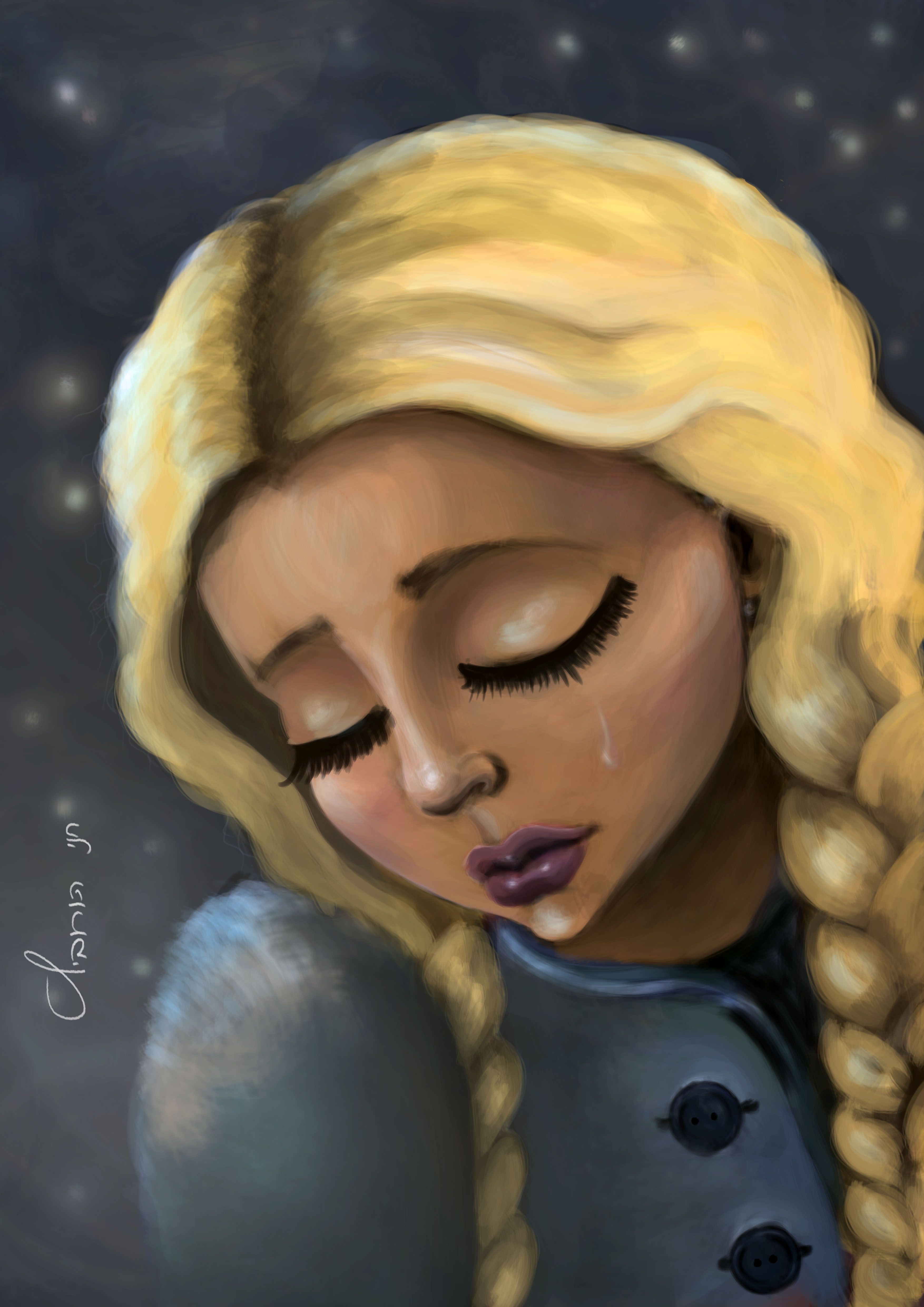 בלונדינית בכפור