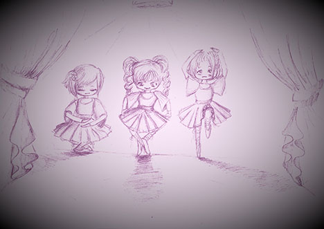 בלרינות בסיגנון מנגה