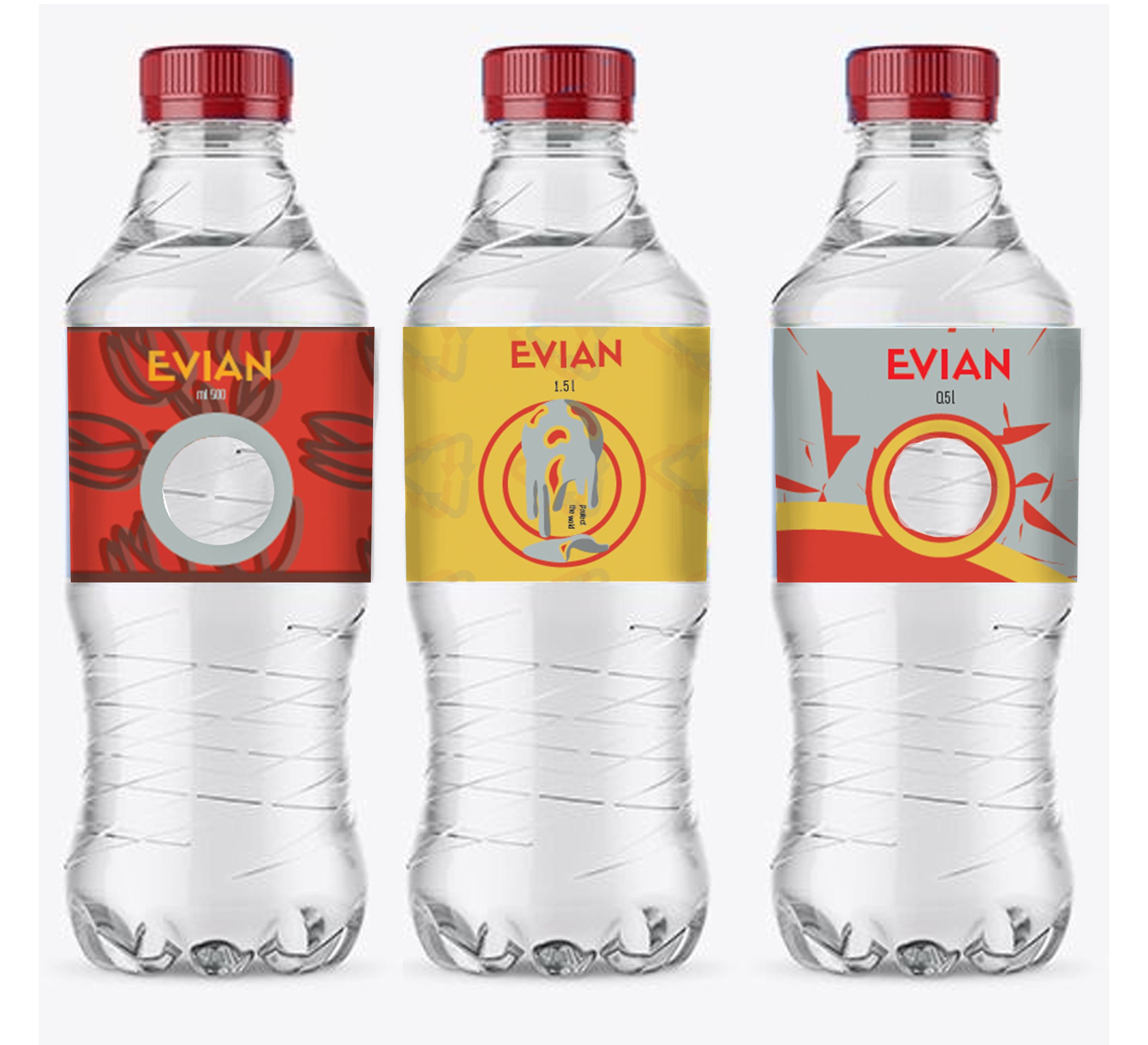 בקבוקים עיצוב תווית