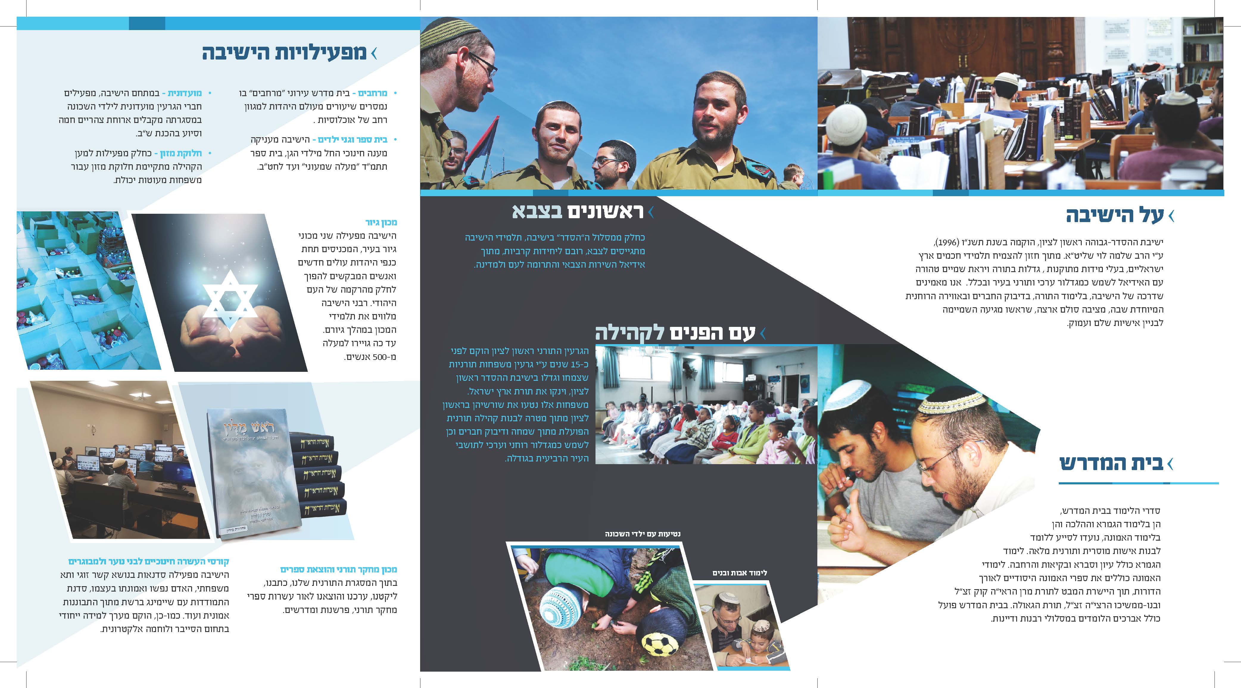 ברושור - פנים