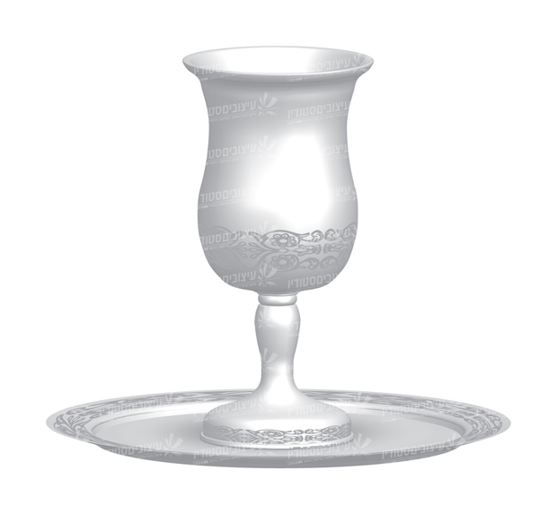 גביע+צלחת - ווקטור מלא!