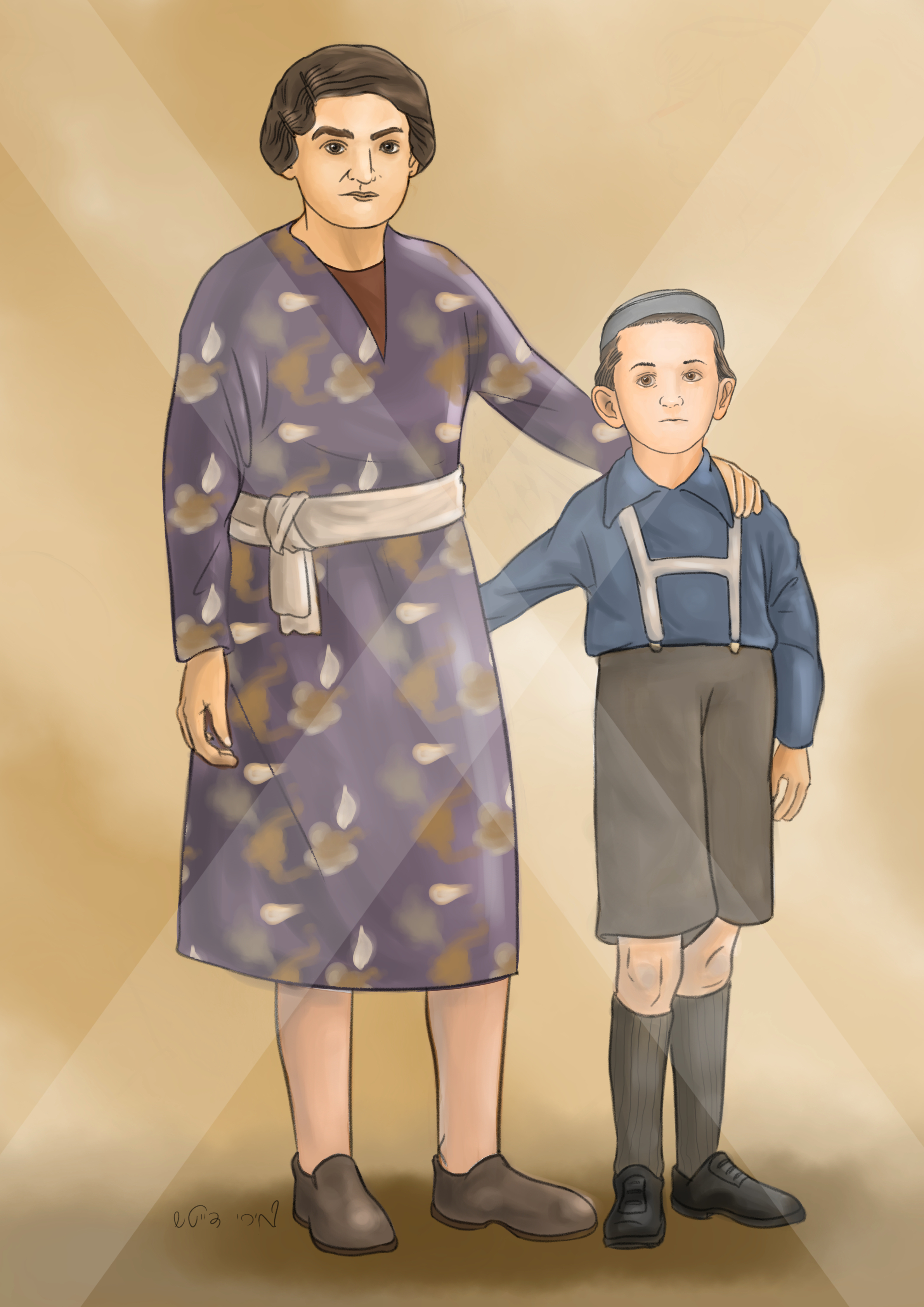 דיוקן אמא ובן